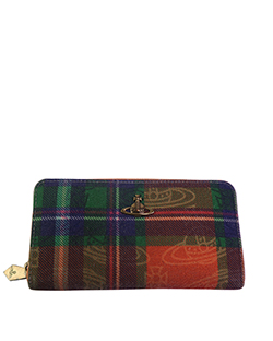 Vivienne Westwood Derby Zip Around Wallet, Fabric, Multi Colour, Box, 2